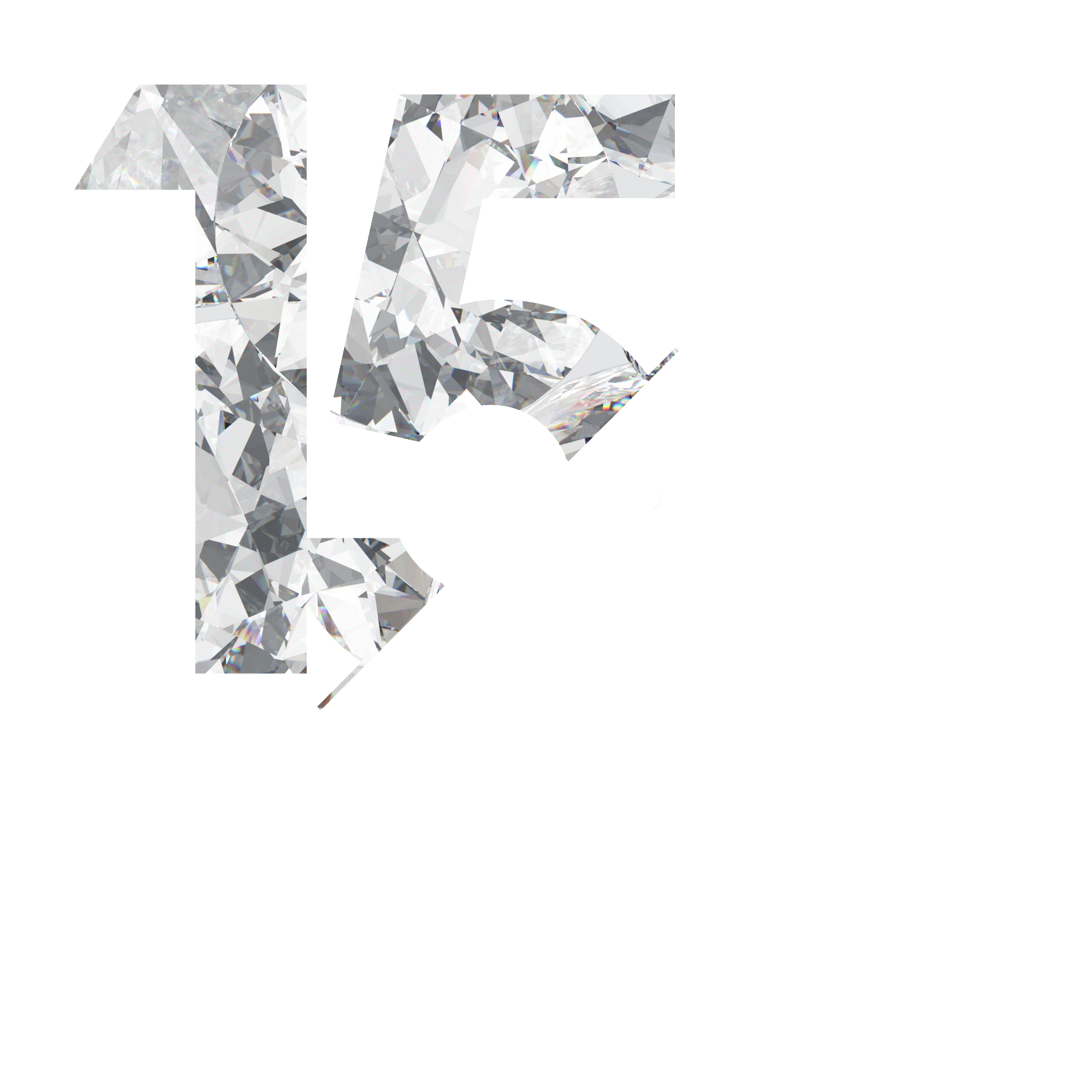 A Crystal 15 representing the 15th anniversary of the event.