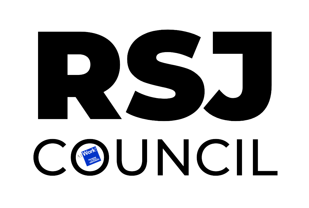 RSJ Council. The AtWork! Logo is present inside the "O" of "Council".