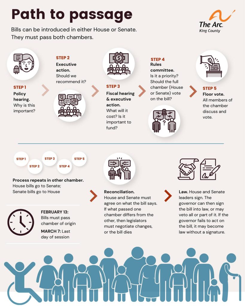 Path to Passage. Bills can be introduced in either House or Senate. They must pass both chambers.